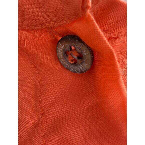 Jim Thompson Coral Kaftan Midi Dress Beach Cover Up Size XXL - Picture 10 of 12